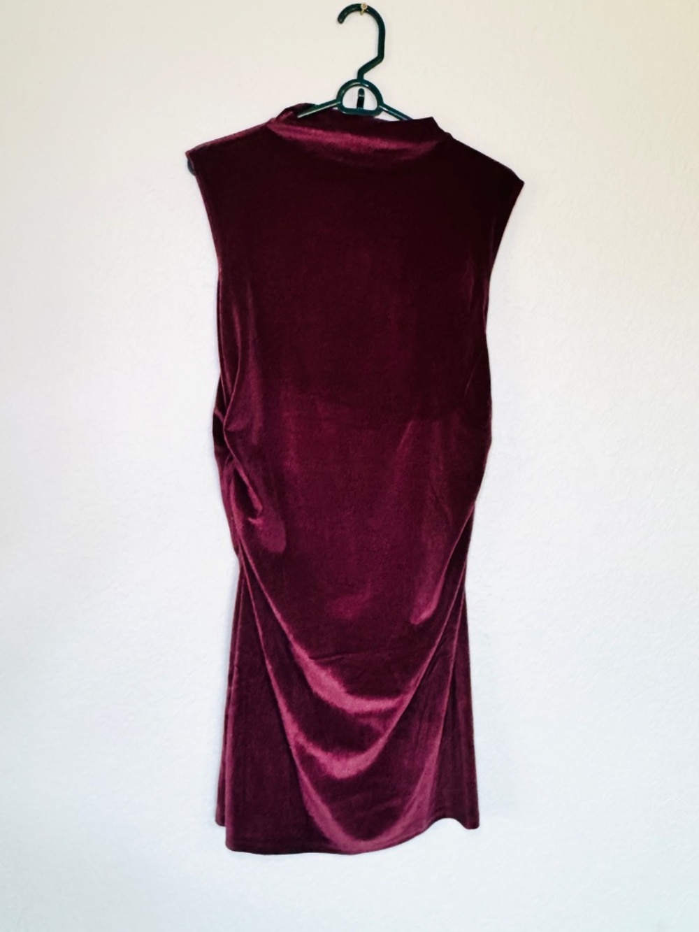 A New Day Velour Party Dress M Rose Pink Ruched Party Holiday